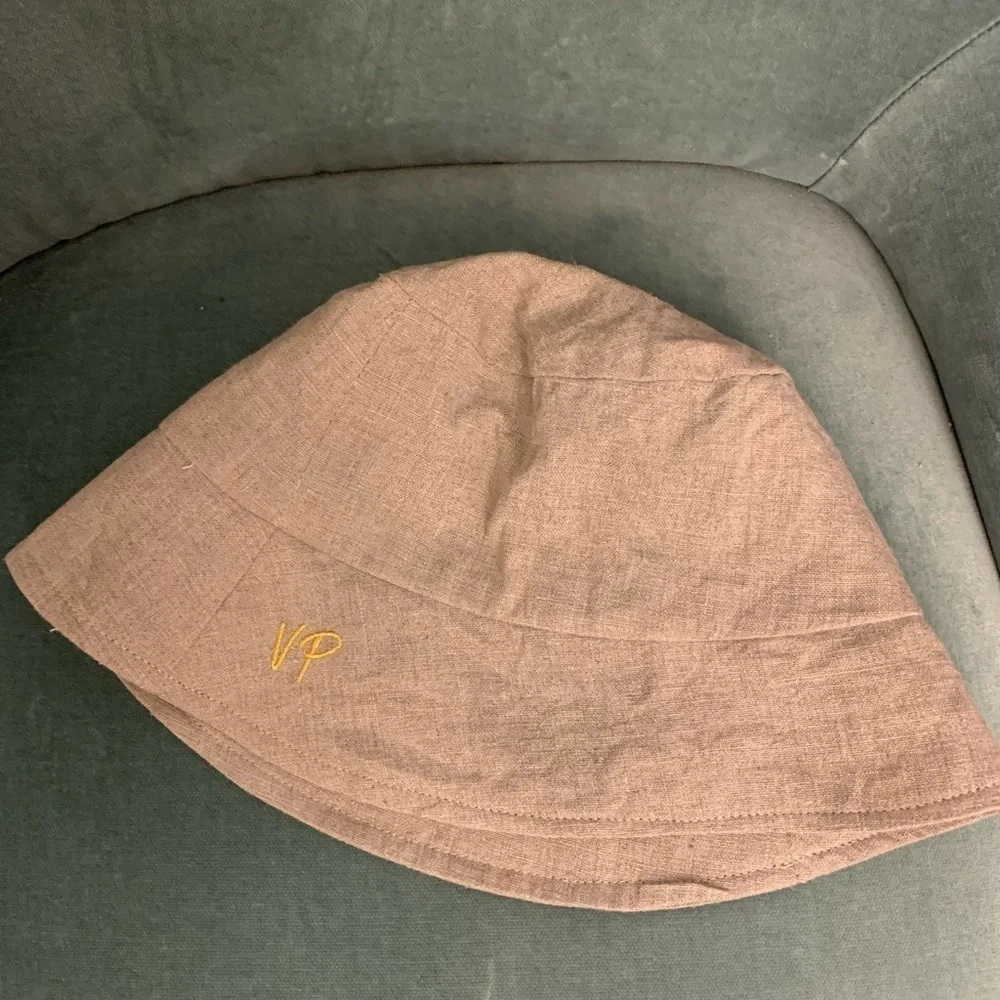Anthropologie Van Palma linen bucket hat one size